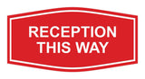 Signs ByLITA Fancy Reception This Way Sign