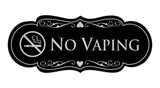 Signs ByLITA Designer No Vaping Sign