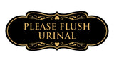 Designer Please Flush Urinal Wall or Door Sign