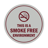 Signs ByLITA Circle This Is A Smoke Free Environment Sign