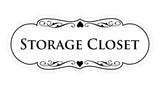 Signs ByLITA Designer Storage Closet Sign