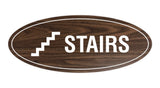 Oval Stairs Sign