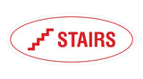 Oval Stairs Sign