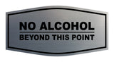 Signs ByLITA Fancy No Alcohol Beyond this Point Sign