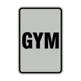Portrait Round Gym Sign