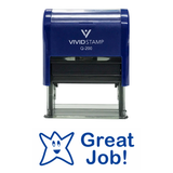 GREAT JOB Teacher Self Inking Rubber Stamp