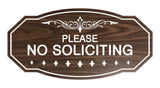 Signs ByLITA Victorian Please No Soliciting Sign
