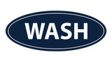 Oval Wash Sign