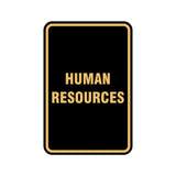 Portrait Round Human Resources Sign