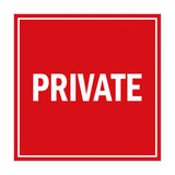Signs ByLITA Square Private Sign