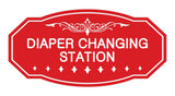 Victorian Diaper Changing Station Sign