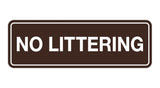 Signs ByLITA Standard No Littering Sign