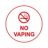 Signs ByLITA Circle No Vaping Sign