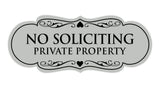 Signs ByLITA Designer No Soliciting Private Property Sign