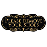 Designer PLEASE REMOVE YOUR SHOES Thank You Sign
