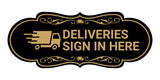 Designer Deliveries Sign In Here Wall or Door Sign