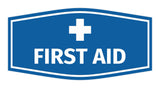 Signs ByLITA Fancy First Aid Sign with Adhesive Tape, Mounts On Any Surface, Weather Resistant, Indoor/Outdoor Use