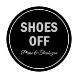 Signs ByLITA Circle Shoes off Please Thank you Sign