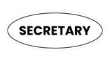Signs ByLITA Oval Secretary Sign