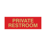 Basic Private Restroom Door / Wall Sign
