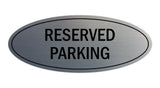 Signs ByLITA Oval Reserved Parking Sign