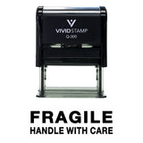 Fragile Handle With Care Self Inking Rubber Stamp