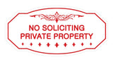 Signs ByLITA Victorian No Soliciting Private Property Sign