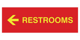 Signs ByLITA Basic Restrooms Left Arrow Directional Sign