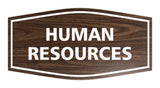 Signs ByLITA Fancy Human Resources Sign with Adhesive Tape, Mounts On Any Surface, Weather Resistant, Indoor/Outdoor Use