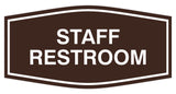 Signs ByLITA Fancy Staff Restroom Sign