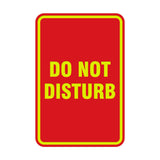 Portrait Round Do Not Disturb Sign