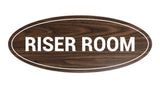 Oval Riser Room Sign