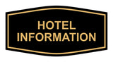 Signs ByLITA Fancy Hotel Information Sign