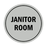 Signs ByLITA Circle Janitor Room Sign