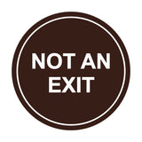 Signs ByLITA Circle Not An Exit Sign