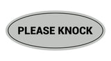 Signs ByLITA Oval Please Knock Sign
