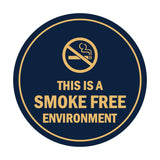 Signs ByLITA Circle This Is A Smoke Free Environment Sign
