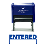 Basic ENTERED Self Inking Rubber Stamp