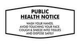 Fancy Public Health Notice Please Wash Your Hands Sign