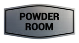 Signs ByLITA Fancy Powder Room Sign with Adhesive Tape, Mounts On Any Surface, Weather Resistant, Indoor/Outdoor Use