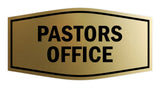 Signs ByLITA Fancy Pastors Office Sign with Adhesive Tape, Mounts On Any Surface, Weather Resistant, Indoor/Outdoor Use