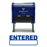 Basic ENTERED Self Inking Rubber Stamp