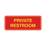 Signs ByLITA Standard Private Restroom Sign