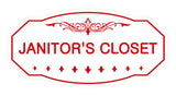 Victorian Janitor'S Closet Sign