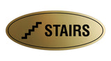 Oval Stairs Sign