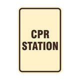 Portrait Round Cpr Station Sign