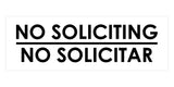 Signs ByLITA Basic No Soliciting No Solicitar Sign