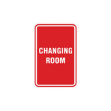 Portrait Round Changing Room Sign