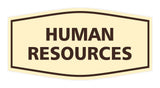 Signs ByLITA Fancy Human Resources Sign with Adhesive Tape, Mounts On Any Surface, Weather Resistant, Indoor/Outdoor Use