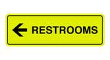 Signs ByLITA Standard RESTROOM (LEFT ARROW) Sign
